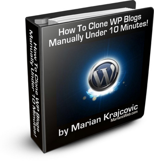 Product picture Clone WP Blogs Manually MRR NEW 2012